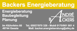 Energieberatung Backers