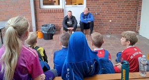 Marius Kleinsorge begeistert beim E-Jugend-Training