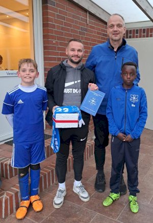 Marius Kleinsorge begeistert beim E-Jugend-Training