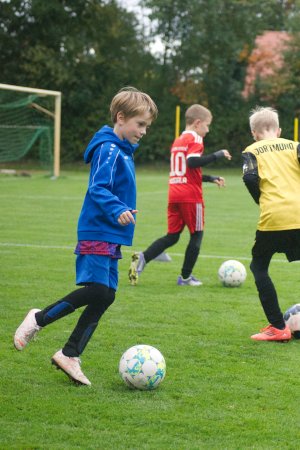 Marius Kleinsorge begeistert beim E-Jugend-Training