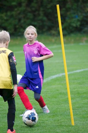 Marius Kleinsorge begeistert beim E-Jugend-Training