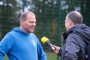 Erster Spatenstich für unsere neue Tartanbahn im Eschpark Groß Hesepe