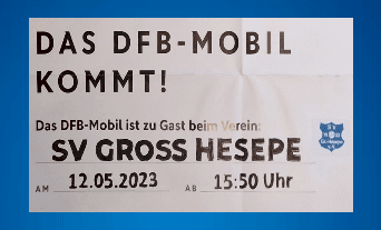 DFB-Mobil am 12. Mai im Eschpark